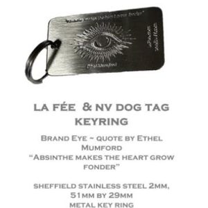 La Fée Dogtag Key Ring – Sheffield Stainless Steel product image