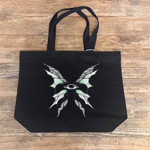 Eye With Wings Black Tote Bag product image