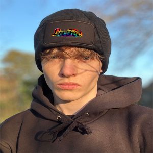Black La Fée Rainbow Beanie Hat product image