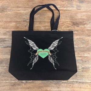 La Fée Heart Black Tote Bag product image