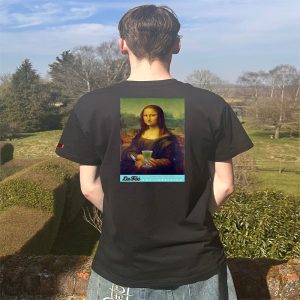 La Fée Black Mona Lisa T-Shirt | Premium Cotton Graphic Tee